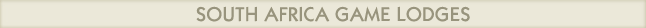 South Africa Game Lodges